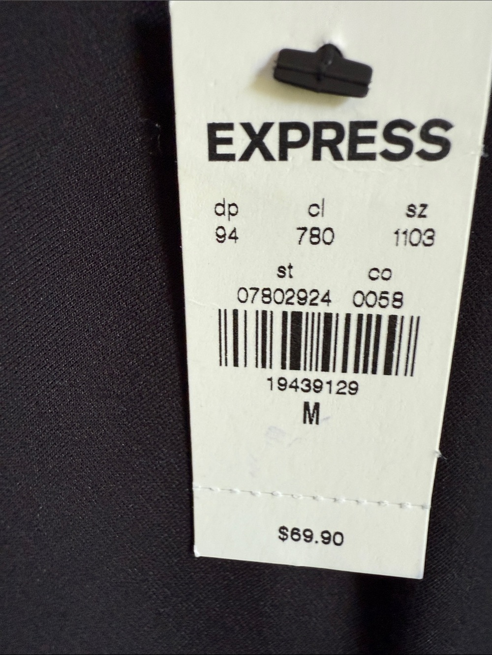 Express Black Dress with Bow Neck Size M - Picture 4 of 6